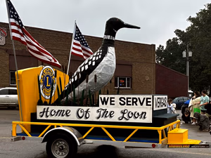 Vergas Looney Days Parade Loon
