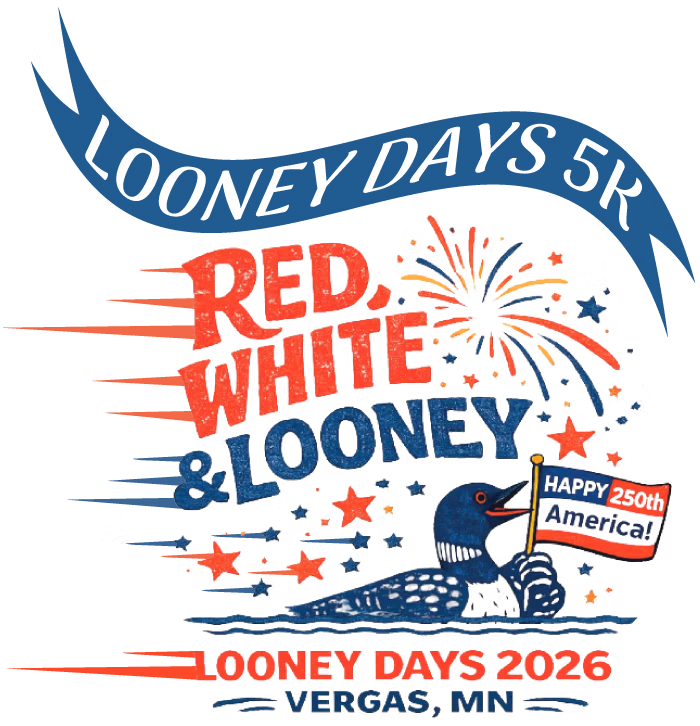 Vergas Community Club Looney Days 5K logo